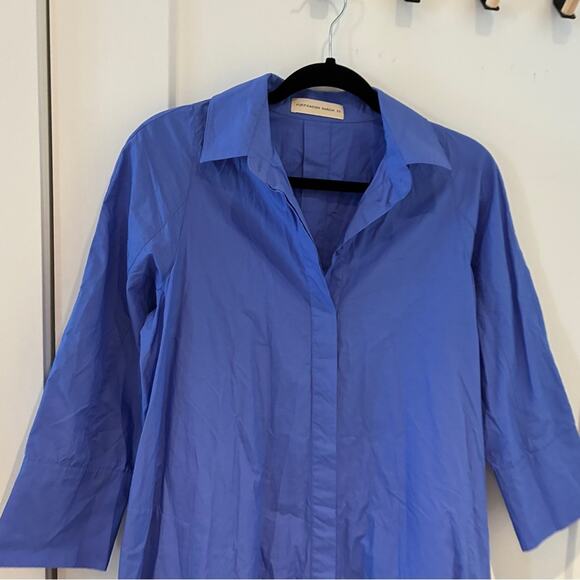 Purificacion Garcia Blue Trapeze Shirt Midi Dress XS - Picture 2 of 7